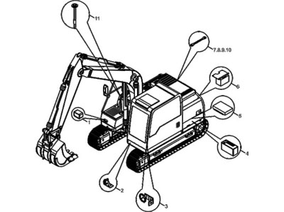 挖掘機制圖